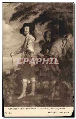 Ansichtskarte AK Van Dyck (Ecole Hollandaise Charles Ier Roi d'Angleterre Musee du Louvre Paris