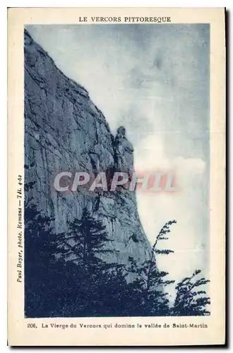 Cartes postales La Vierge du Vercors qui domine la Vallee de Saint Martin