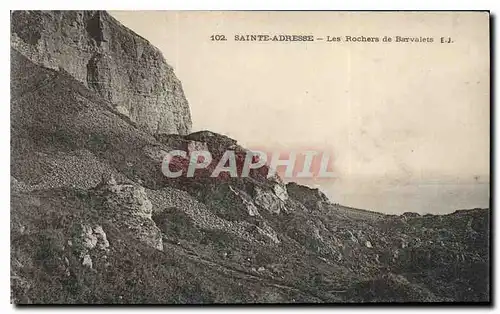 Cartes postales Sainte Adresse Les Rochers de Barvalets