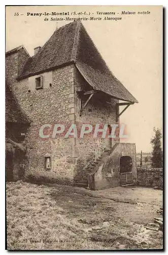 Cartes postales Paray le Monial (S et L) Verosores Maison natale de Sainte Marguerite Alacoque