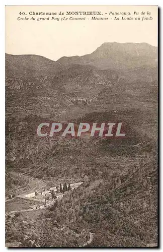 Ansichtskarte AK Chartreuse de Montrieux Panorama vu de la Croix du grand Puy (Le Couvent Meounes La Loube au fon