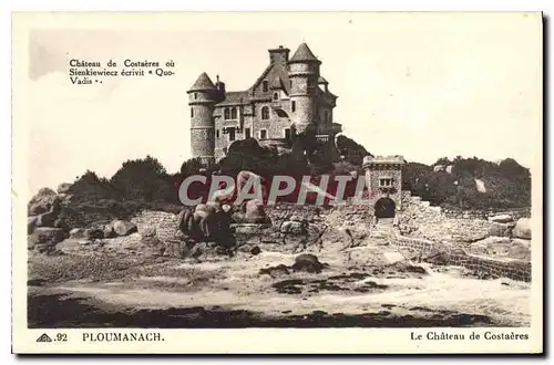 Ansichtskarte AK Ploumanach Le Chateau de Costaeres