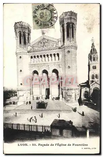 Ansichtskarte AK Lyon Facade de l'Eglise de Fourviere