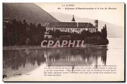 Cartes postales La Savoie Abbaye d'Hautecombe et le Lac du Bourget