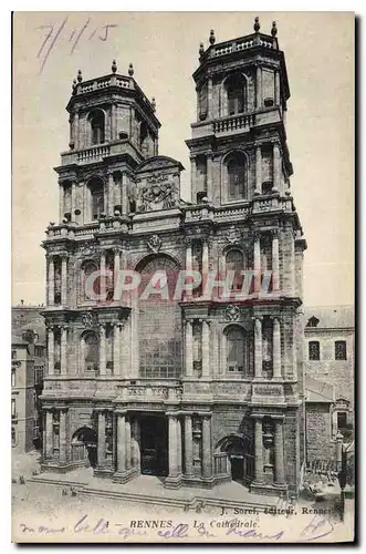 Cartes postales Rennes La Cathedrale