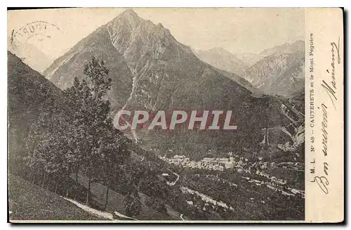 Ansichtskarte AK Cauterets et la Mont Peguere