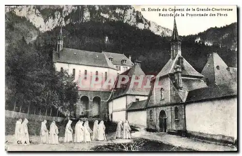 Cartes postales Entree du Couvent de la Grande Chartreuse Rentree de la Promenade des Peres