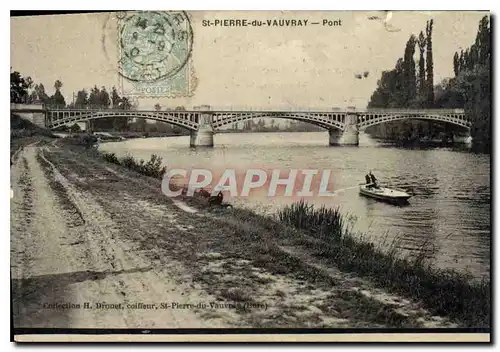 Cartes postales St Pierre du Vauvray Pont