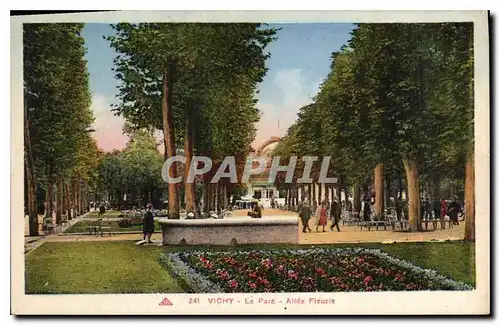 Cartes postales Vichy Le Parc Allee Fleurie