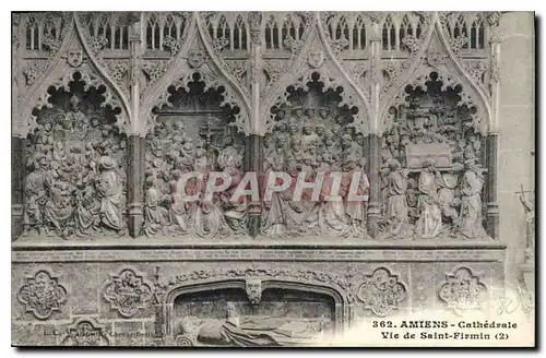 Cartes postales Amiens Cathedrale Vie de Saint Firmin