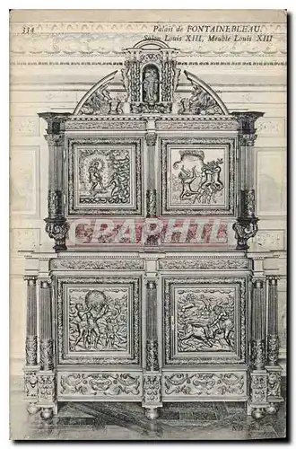 Ansichtskarte AK Palais de Fontainebleau Salon Louis XIII Meuble Louis XIII