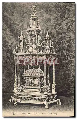 Cartes postales Bruges La Chasse du Saint Sang