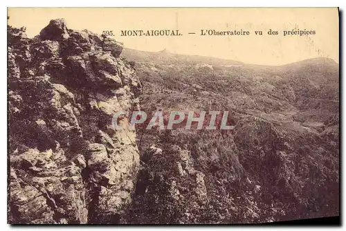 Cartes postales Mont Aigoual L'Observatoire vu des precipices