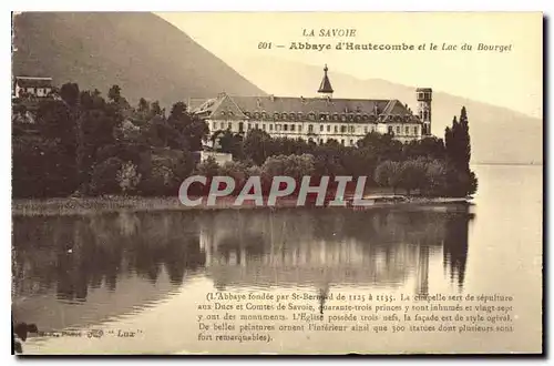 Cartes postales La Savoie Abbaye d'Hautecombe et le Lac du Bourget