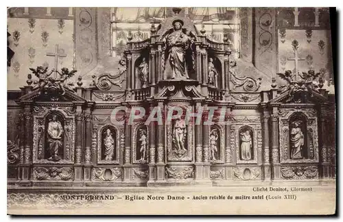 Ansichtskarte AK Montferrand Eglise Notre Dame Ancien retable du maitre autel (Louis XIII)