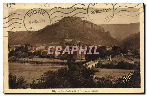 Cartes postales Digne les Bains (B A) Vue generale