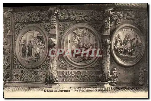 Cartes postales Eglise de Locronan Fin de la legende de St Ronan