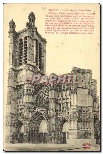 Ansichtskarte AK Troyes La Cathedrale Saint Pierre