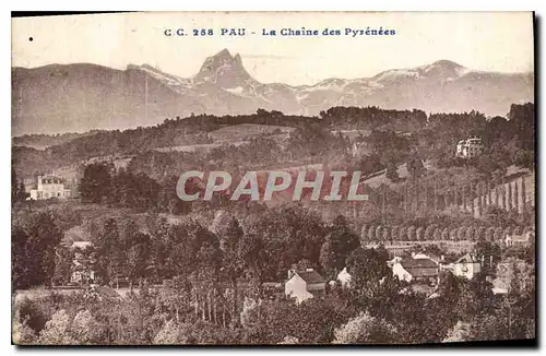 Cartes postales Pau La Chaine des Pyrenees