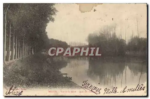 Cartes postales Melun Vue de la Seine