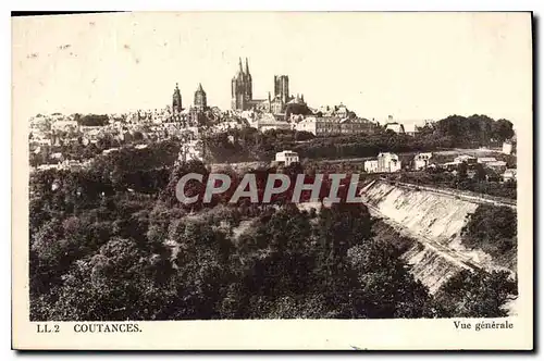 Cartes postales Coutances Vue generale