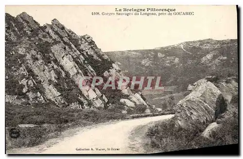 Cartes postales Bretagne Pittoresque Gorges Sauvages du Longeau pres de Gouarec