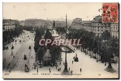 Cartes postales Paris Place de la Republique