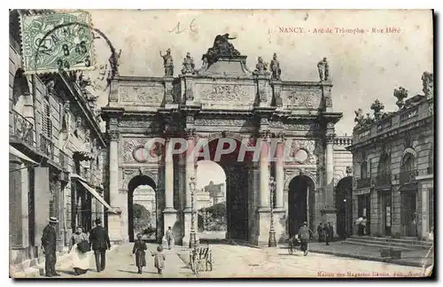 Cartes postales Nancy Arc de Triomphe Rue Here