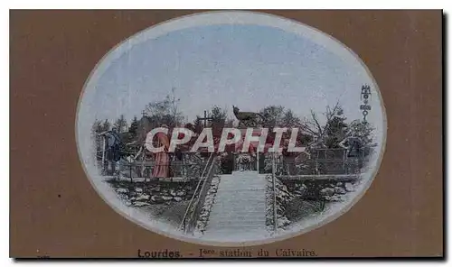 Cartes postales Lourdes Iere Station du Calvaire