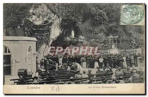 Cartes postales Lourdes La Grotte Miraculeuse