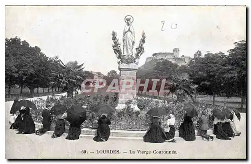 Cartes postales Lourdes La Vierge Couronnee