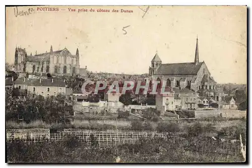 Ansichtskarte AK Poitiers Vue prise du coteau des Dunes