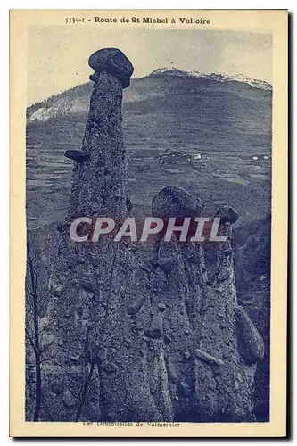 Cartes postales Route de St Michel a Valloire Les demoiselles de Valmeinier