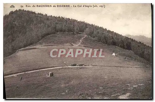 Ansichtskarte AK Env de Bagneres de Bigorre le Col d'Aspin (alt 1497 m)