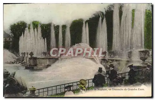 Cartes postales Le Bassin de Neptune un Dimanche de Grandes Eaux