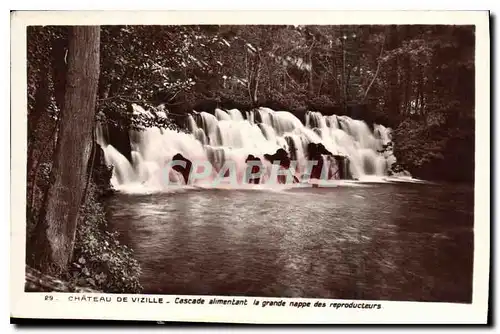 Cartes postales Chateau de Vizille Cascade alimentant la grande nappe des reproducteurs