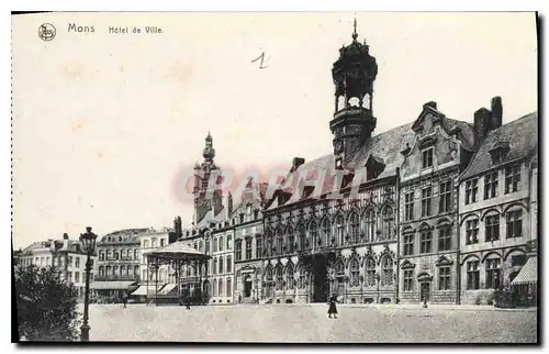 Cartes postales Mons Hotel de Ville