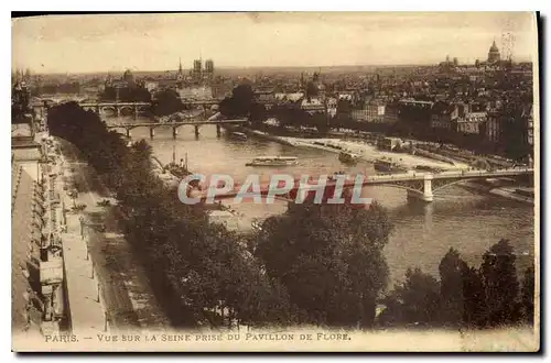 Ansichtskarte AK Vue sur la Seine prise du Pavillon de Flore Paris