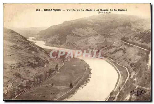 Cartes postales Besancon Vallee de la Malate et Route de la Suise