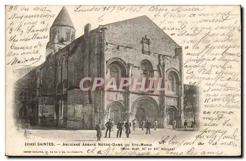 Cartes postales Saintes Anciene Abbaye Notre Damme ou Ste Marie
