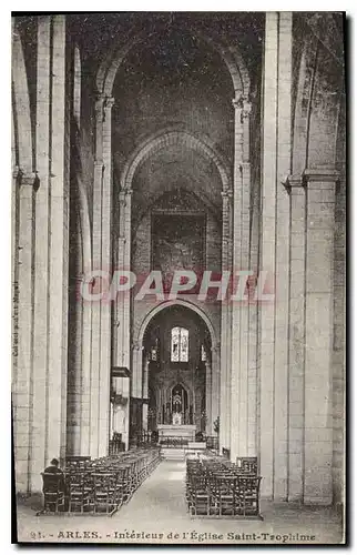 Cartes postales Arles Interieur de l'Eglise Saint Trophime