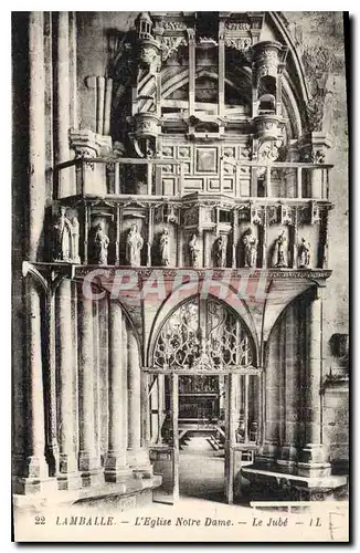 Cartes postales Lamballe L'Eglise Notre Dame Le Jube