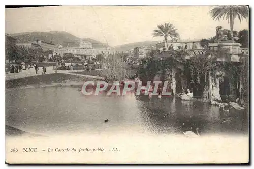 Ansichtskarte AK Nice La Cascade du Jardin public