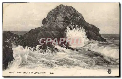 Cartes postales Gros Temps a la Cote Sauvage