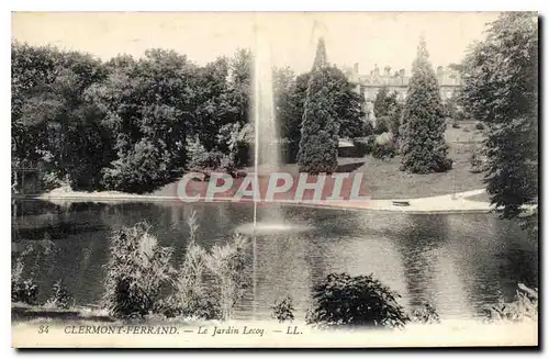 Ansichtskarte AK Clermont Ferrand Le Jardin Lecoq