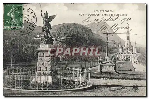 Cartes postales Les Pyrenees Lourdes Entree de l'Esplanade