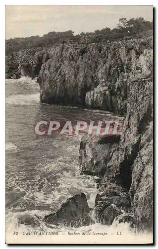 Cartes postales Cap d'Antibes Rochers de la Garoupe