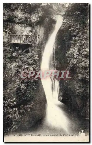 Cartes postales Znv du Mont Dore La Cascade du Plat a barbe