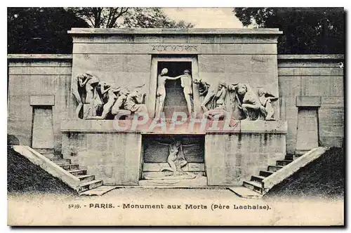 Ansichtskarte AK Paris Monument aux Morts (Pere Lachaise)