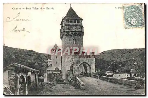 Cartes postales Cahors Pont Valentre Entree